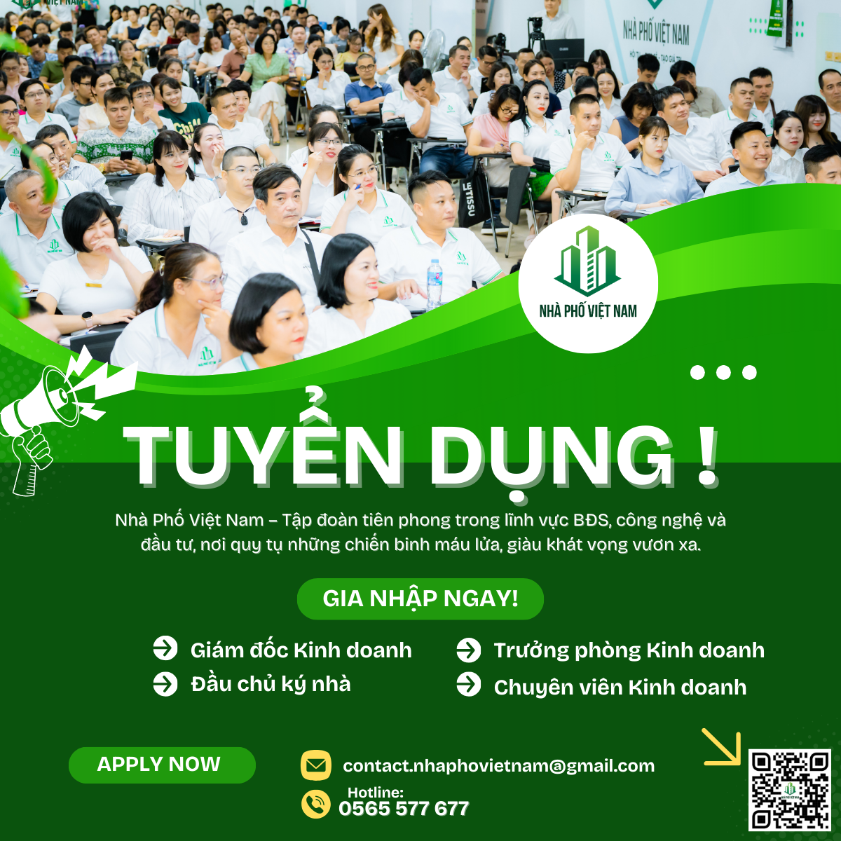 TUYỂN DỤNG BẤT ĐỘNG SẢN HÀ NỘI